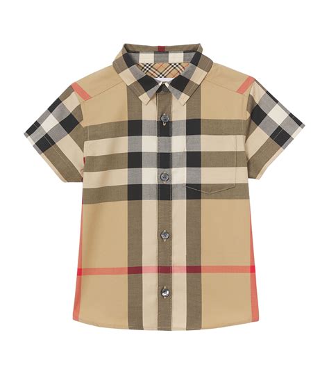 boys burberry collared shirt|Burberry for kids boys.